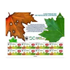 Outlet Pliego premium solidario WWF | Protección de la naturaleza | Pliego de 8 sellos
