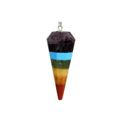 Online Creatulote Péndulo de Minerales de los 7 chakras