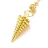 Péndulo en espiral en color dorado - Aproximadamente 225x2.5 mm
