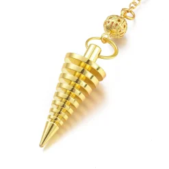 Péndulo en espiral en color dorado - Aproximadamente 225x2.5 mm