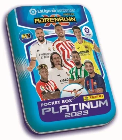 New PANINI Pocket Box Platinium (Lata Pequeña) Ardrenaling XL Liga 2022 2023