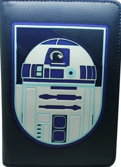 Porta pasaporte R2 D2 de Star Wars Azul - Oficial