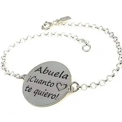 Pulsera Abuela ¡Cuánto Te Quiero! De Plata!