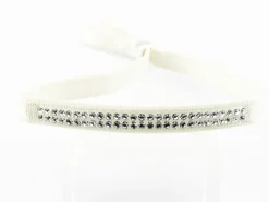 Clearance Pulsera Beig Elástica Con Cristales Swarovski