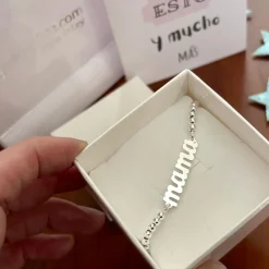 Clearance Pulsera Bolas De Plata De Ley Para Mama