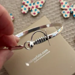 Pulsera Brazalete Estoque De Plata De Ley