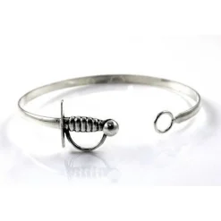 Pulsera Brazalete Estoque De Plata De Ley