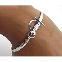 Pulsera Brazalete Estoque De Plata De Ley