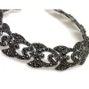 Outlet Pulsera Clásica De Plata De Ley Envejecida Con Marquesitas