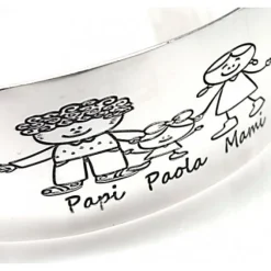 Pulsera Con Nombres Personalizada De Plata De Ley