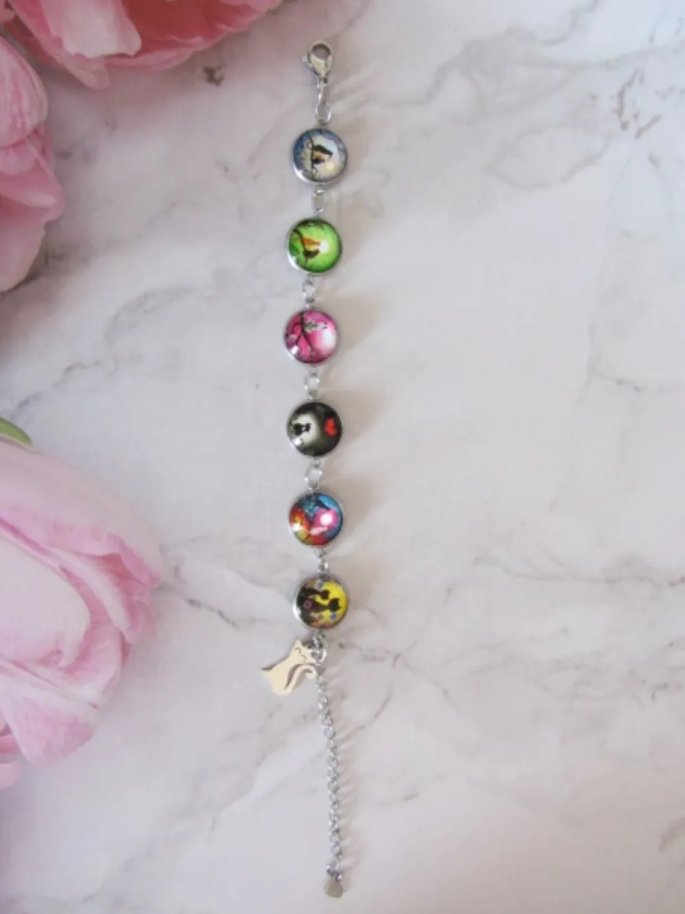 Clearance Che Carino Art Pulsera de acero inoxidable ''Gatos''