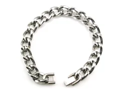 Discount Pulsera De Eslabones Barbados En Acero Inoxidable