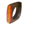 Pulsera de madera con esmalte al fuego