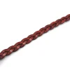 Pulsera De Piel Trenzada Burdeos