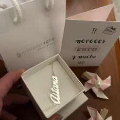 Pulsera De Plata Con Nombre