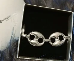 Online Pulsera De Plata De Ley Con Eslabón Calabrote Grande