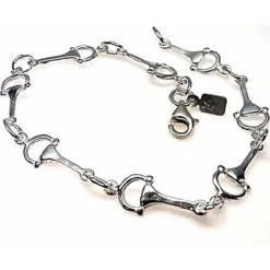 Pulsera De Plata De Ley Con Estribos Pequeños