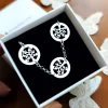 Pulsera De Plata De Ley Con Árboles De La Vida