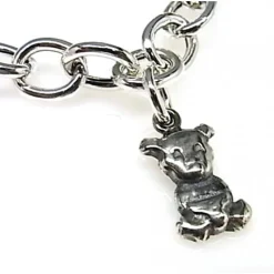 Pulsera De Plata Mamá Con Fetiches Colgantes