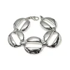 Pulsera Electroforming Con Grandes Eslabones De Plata De Ley