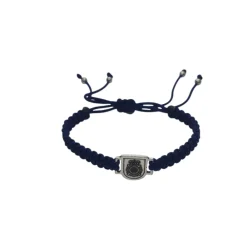 New PCMaes Pulsera en plata de ley con escudo grabado del CNP para mujer