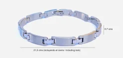 Pulsera eslabones Acero Inox. 316L