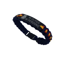 Pulsera España. Escudo del Cuerpo Nacional de Policía -Ni Olvido ni Perdono