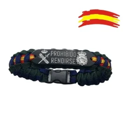 Clearance PCMaes Pulsera España. Escudos G. Civil y del CNP -Prohibido Rendirse