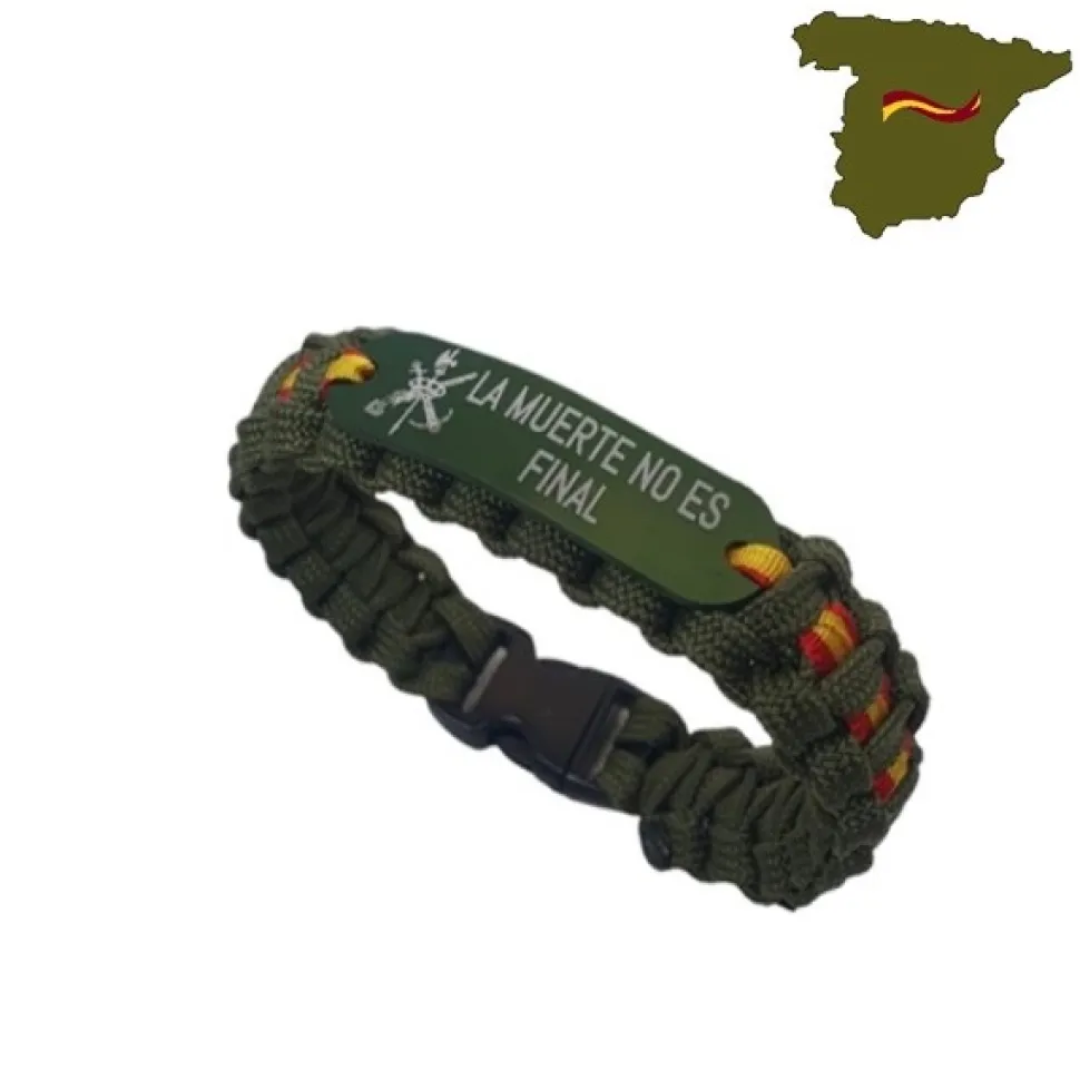 Pulsera España, escudo y texto Legión - Para hombre y Mujer