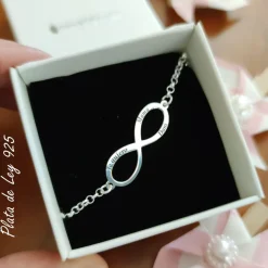 Sale Pulsera Infinito Personalizada Hasta 4 Nombres De Plata De Ley