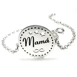 Pulsera Mamá De Plata De Ley