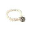 New Creatulote Pulsera perlas de rio Llamador de Ángeles con Cascabel