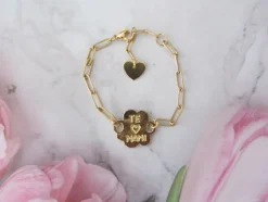 Pulsera reversible de acero '' mamá ''