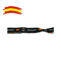 Pulseras 10 Unidades cinta bordada ajustable negra de Regulares