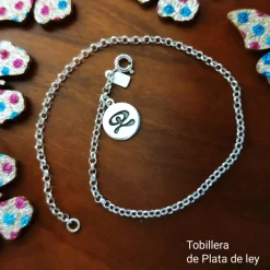 Pulsera Tobillera En Plata De Ley Con Indalo Colgante