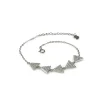 Pulsera Triángulos De Plata Rodiada Y Circonitas Microengastadas