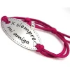 Pulsera X Siempre Mi Amiga De Plata Y Elástica