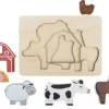 Puzle a capas animales de la granja