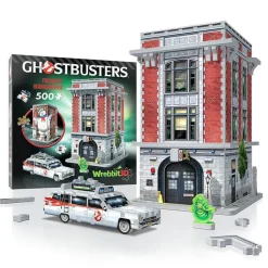 Puzle 3D Coche y Cuartel Cazafantasmas Ghostbusters 500pz