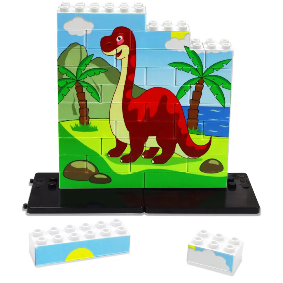 Puzle vertical Diplodocus - caja de 32 piezas