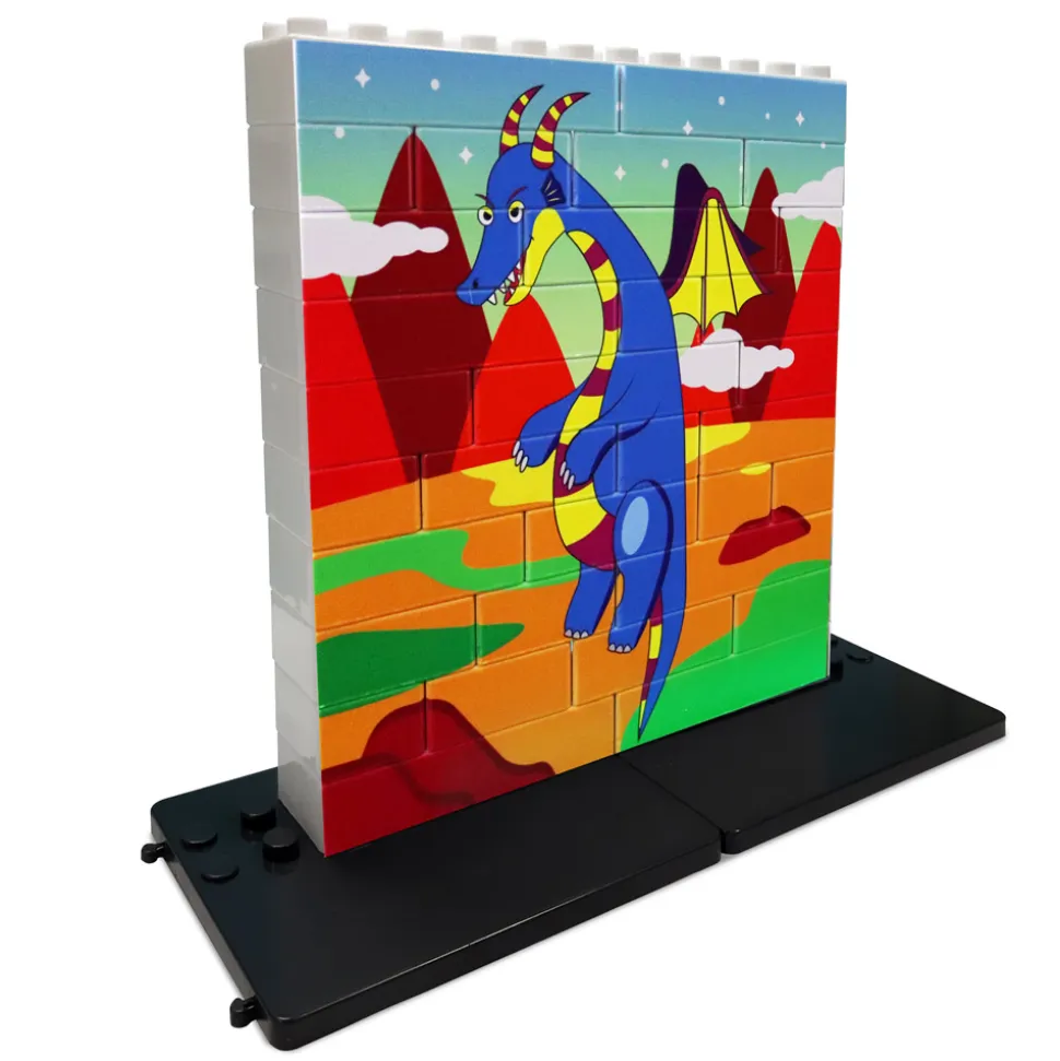 Puzle vertical Dragón azul - caja de 32 piezas