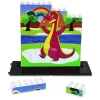 Game Movil Puzle vertical Dragón rosa - caja de 32 piezas