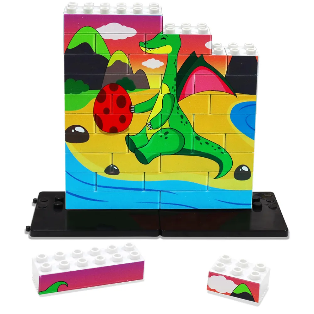 Best Game Movil Puzle vertical Dragón verde - caja de 32 piezas