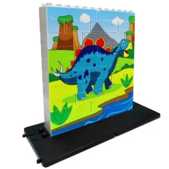 Puzle vertical Estegosaurio - caja de 32 piezas