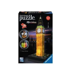 Puzzle 3d Torre Big Ben con Luz led