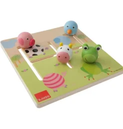 Puzzle Infantil Laberinto Animales Madera - Goula