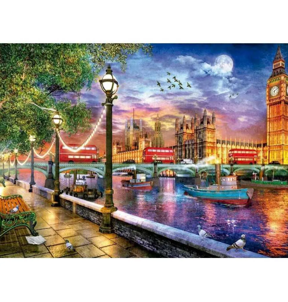 Puzzle 2000 piezas al atardecer en Londres, Reino Unido