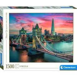 Discount Clementoni Puzzle 1500 piezas Crepúsculo de Londres Tower Bridge