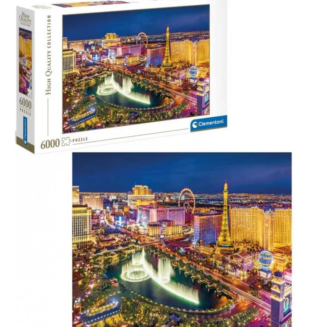 Sale Clementoni Puzzle 6000 piezas de la Ciudad de las Vegas Nocturna Nevada