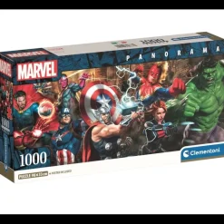 New Clementoni Puzzle 1000 piezas Héroes de Marvel Panorámico